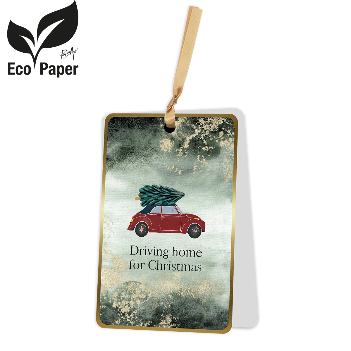 Greeting card Driving home for Christmas 6 pieces