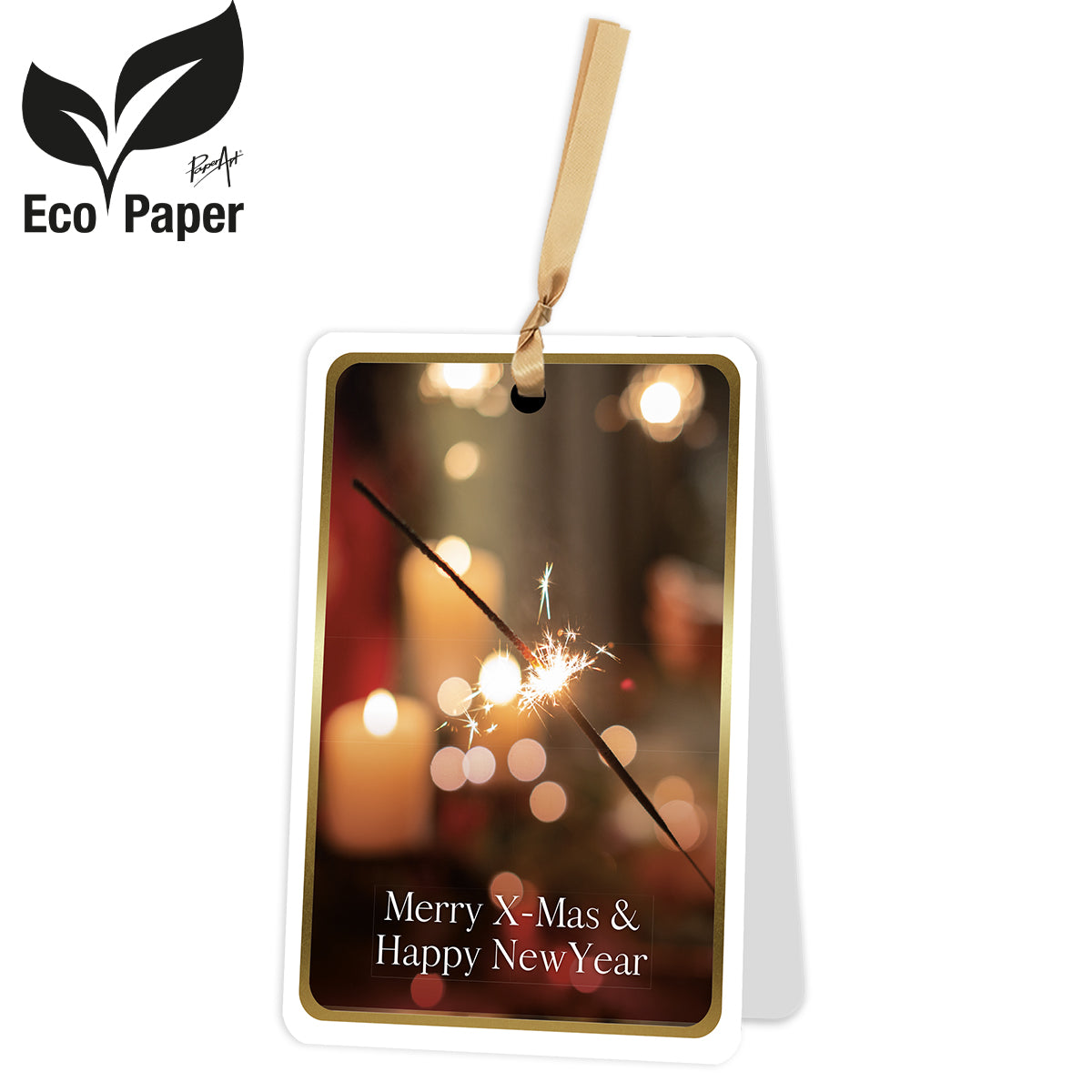 Greeting card Merry X-MAS and Happy New Year 6 pieces