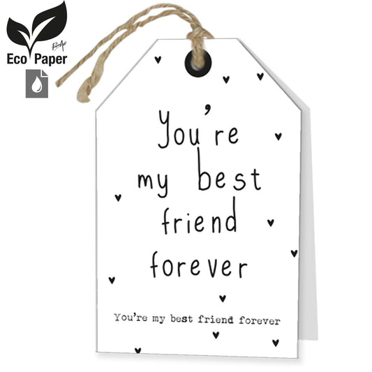 Wenskaart ECO Rebel DE - Youre my best friend forever 6 stuks