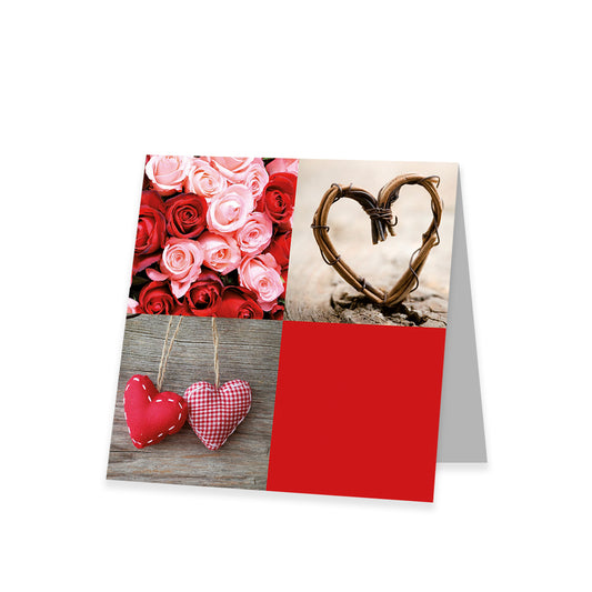 Kadokaart Hearts BL - Blanco 12 stuks