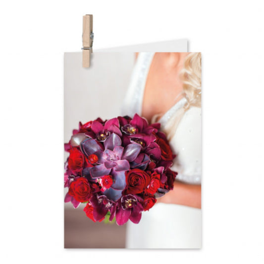 Kadokaart Photo Art DE - Blank BouQuet of roses 12 stuks
