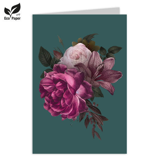 Wenskaart Blank Estee Rose 6 stuks