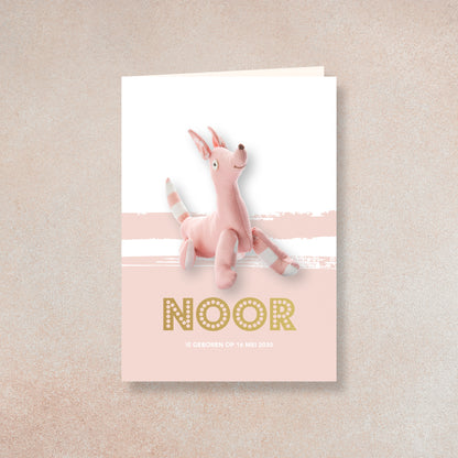 Geboortekaart Knuffelvriendjes serie - Hond