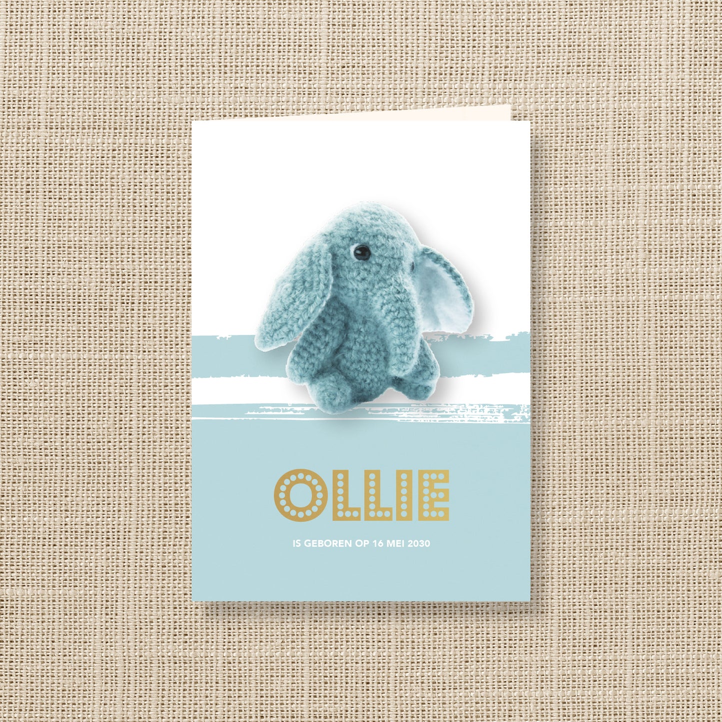 Geboortekaart Knuffelvriendjes serie - Olifant
