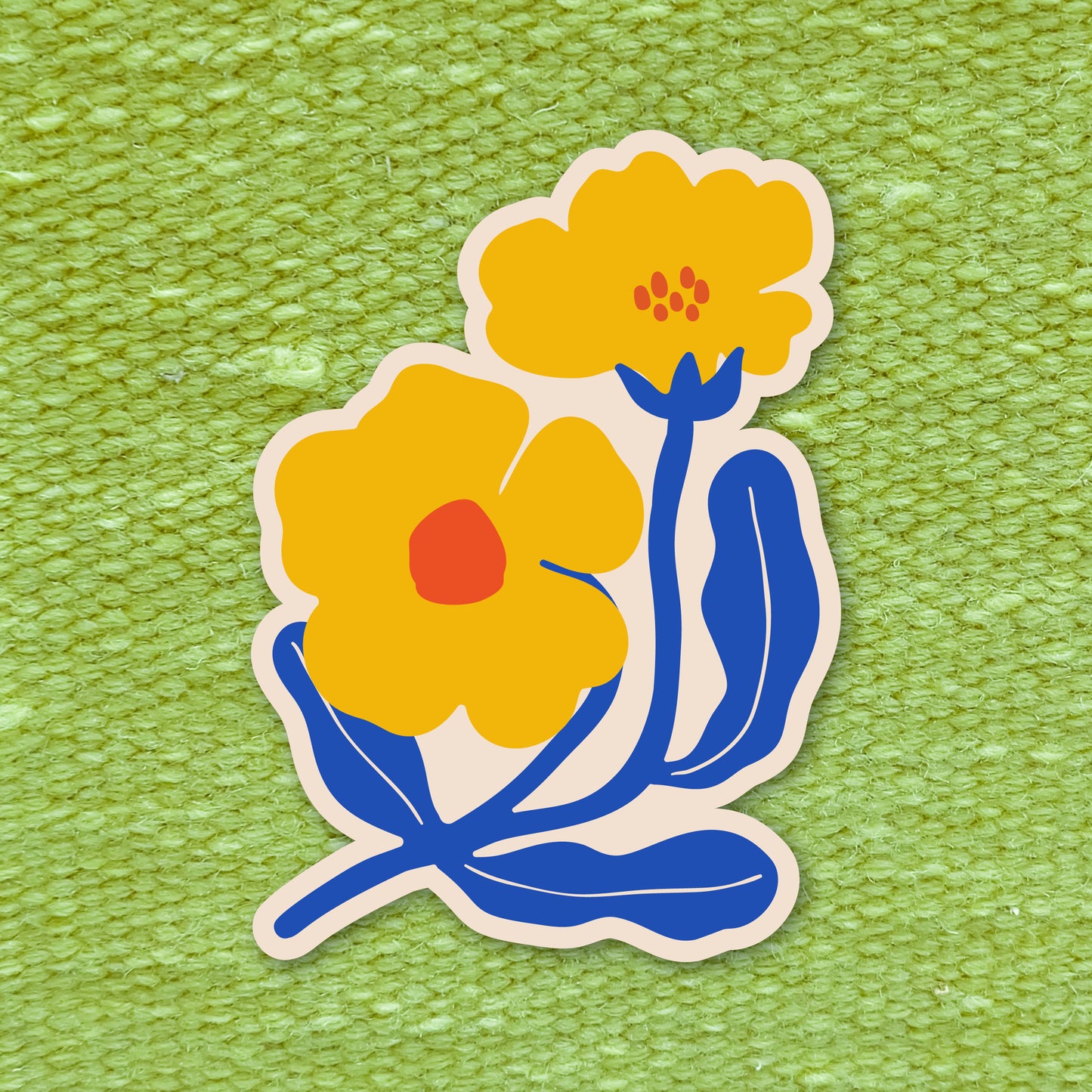 Geboortekaart in contourvorm Bloemenpret serie - Viooltje