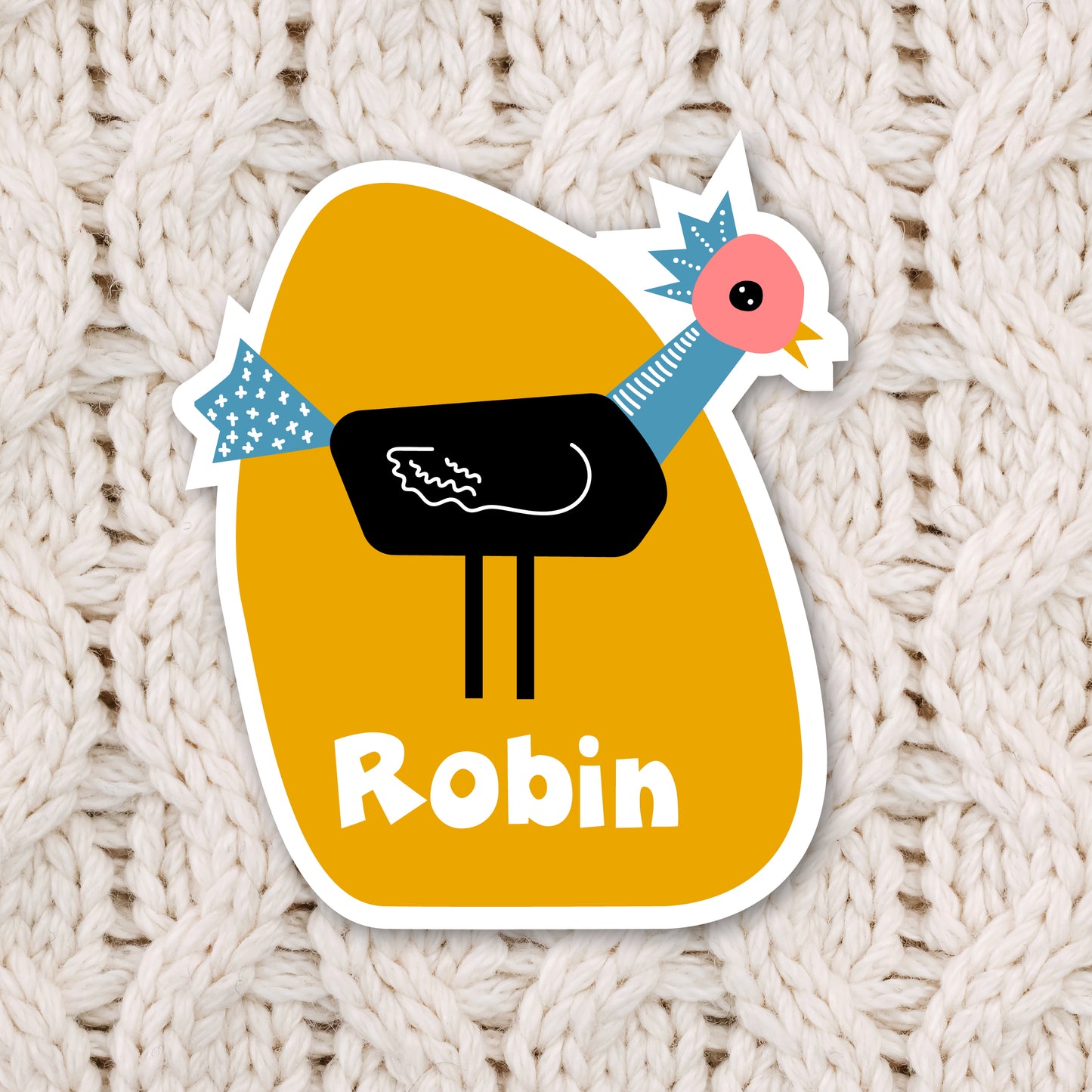 Geboortekaart in contourvorm Fladdervriendjes serie - Robin