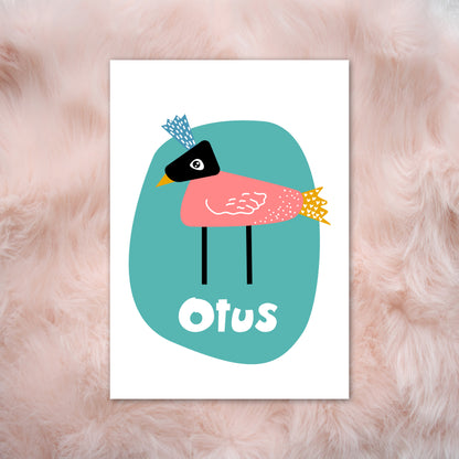 Geboortekaart Fladdervriendjes serie - Otus