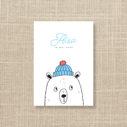 Geburtsanzeige Teddybär (personalisiert)