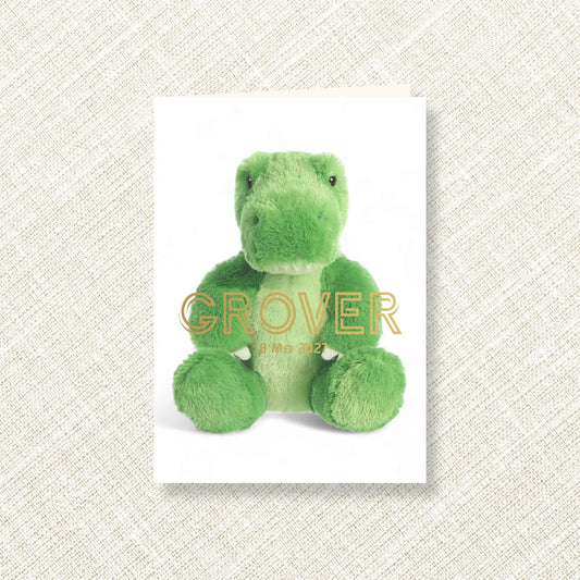 Geboortekaart Knuffelclub serie - Dino