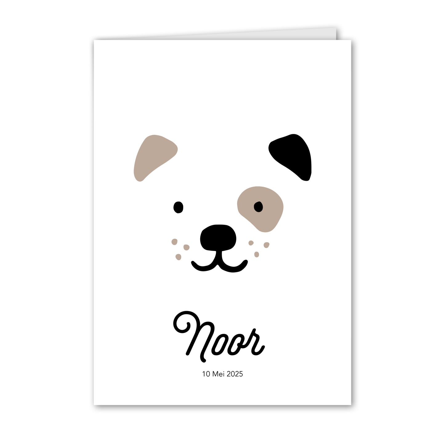 Geboortekaart Hondje (personaliseerbaar)
