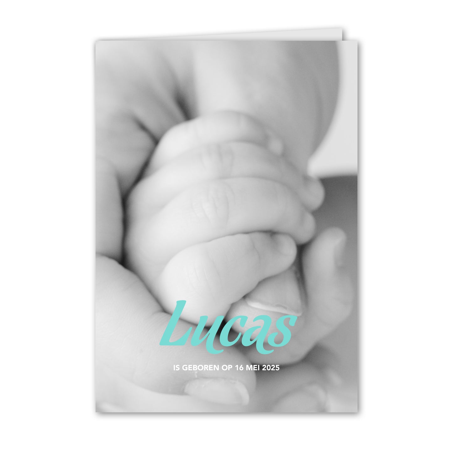 Geboortekaart Babyhandje (gepersonaliseerd)