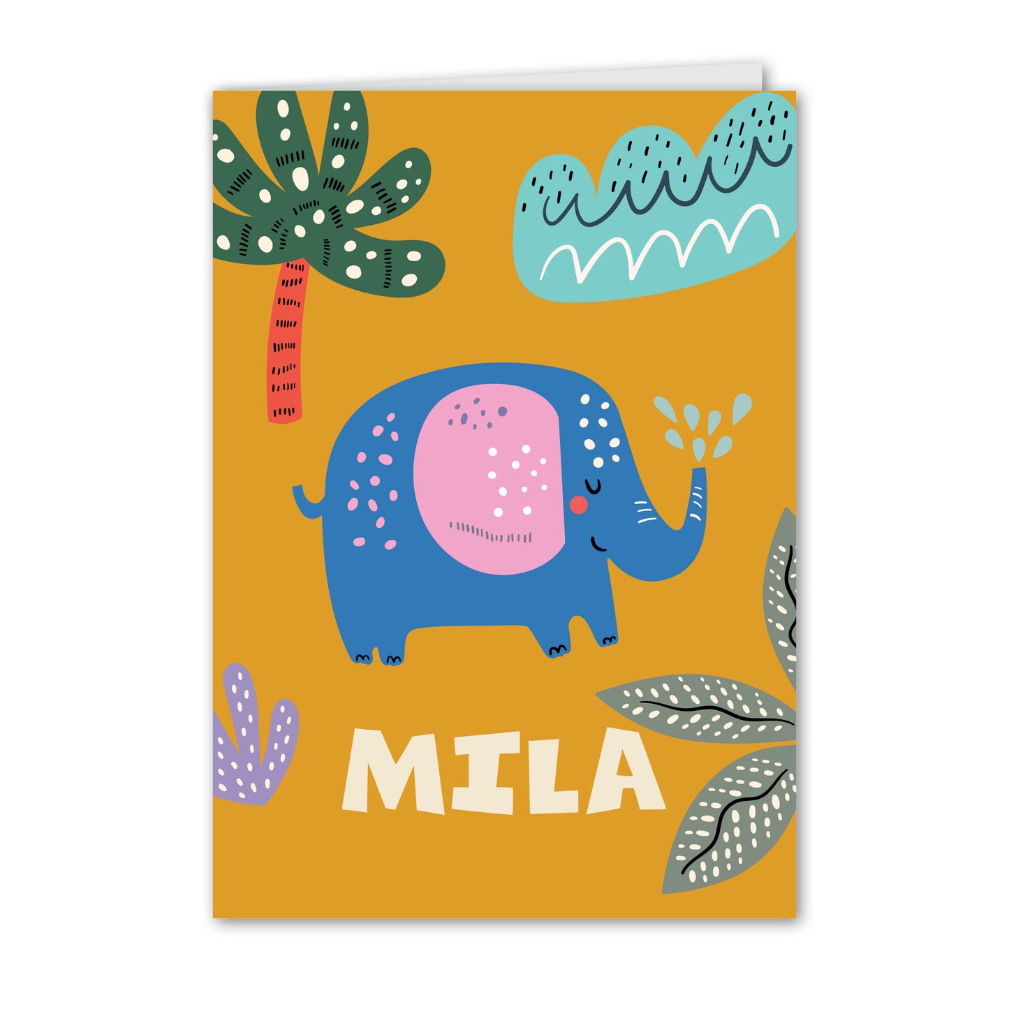 Geboortekaart Olifant (gepersonaliseerd)