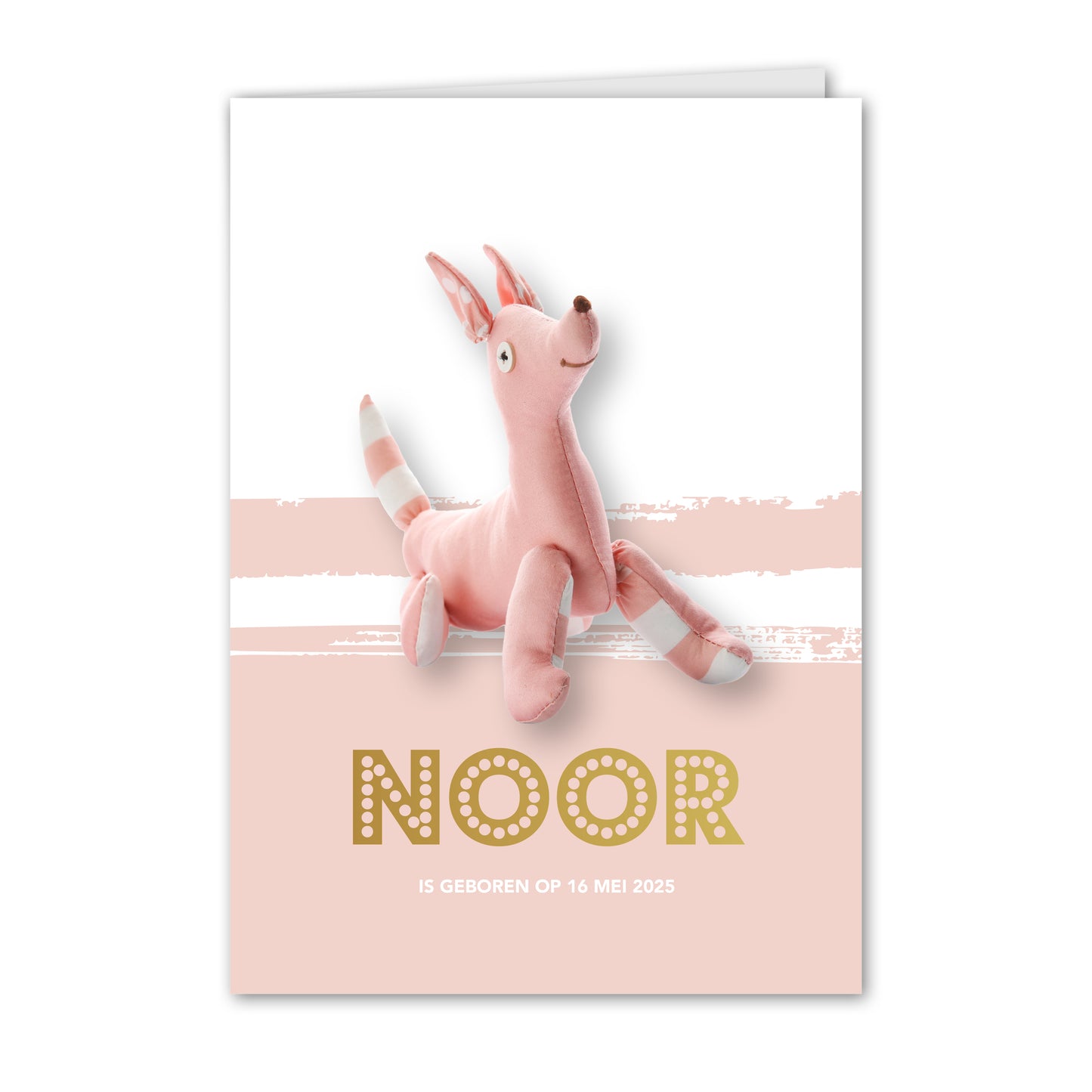 Geboortekaart Knuffelhond (gepersonaliseerd)