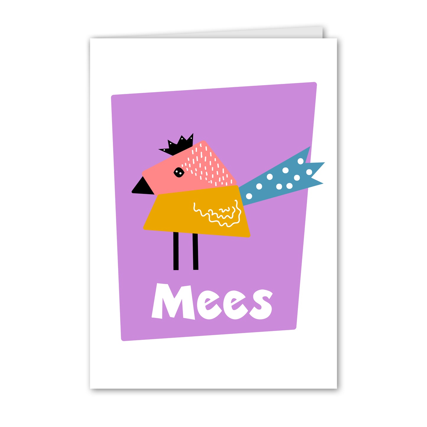 Geboortekaart Vogel Mees (gepersonaliseerd)