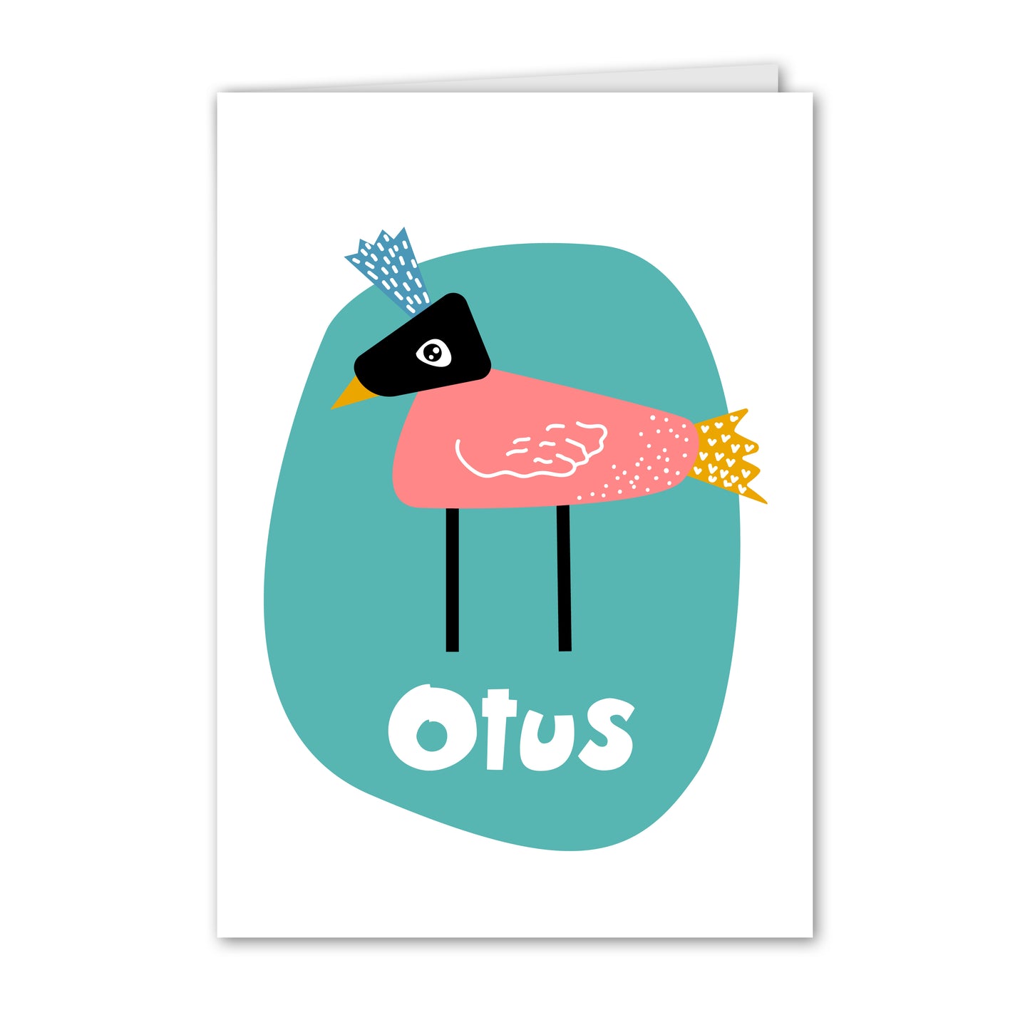 Geboortekaart Vogel Otus (gepersonaliseerd)
