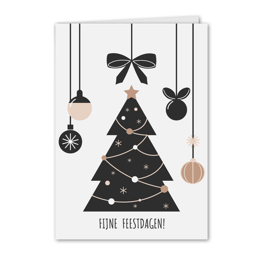 Kerstkaart Kerstboom Modern