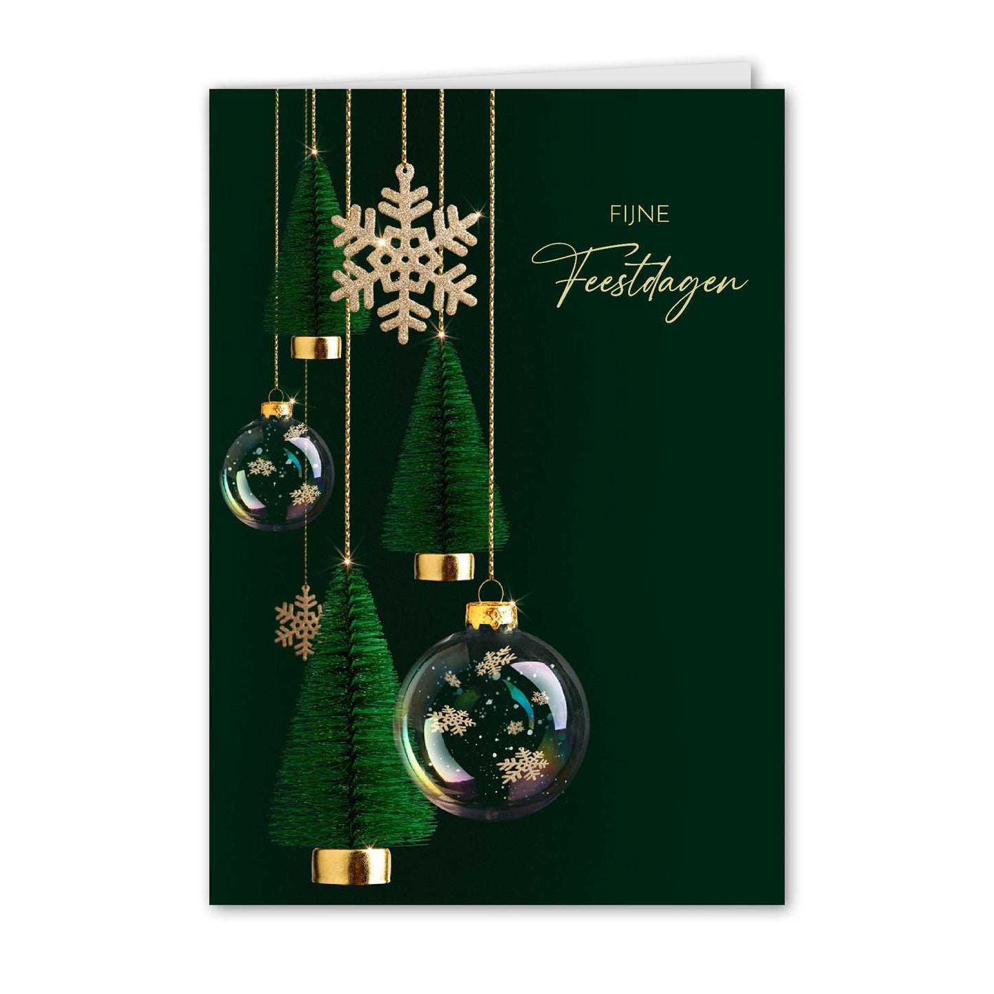 Kerstkaart Decoraties Abstract