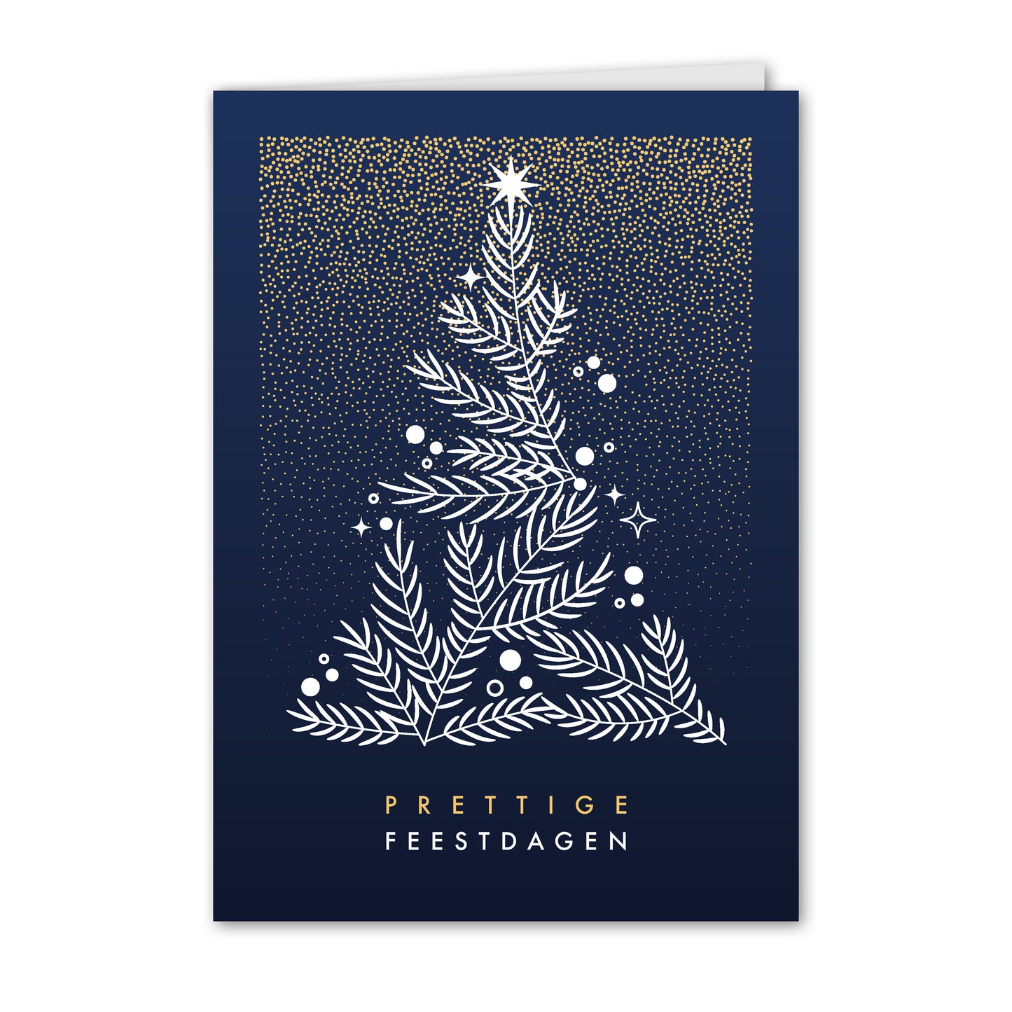 Kerstkaart Kerstboom met Vonken