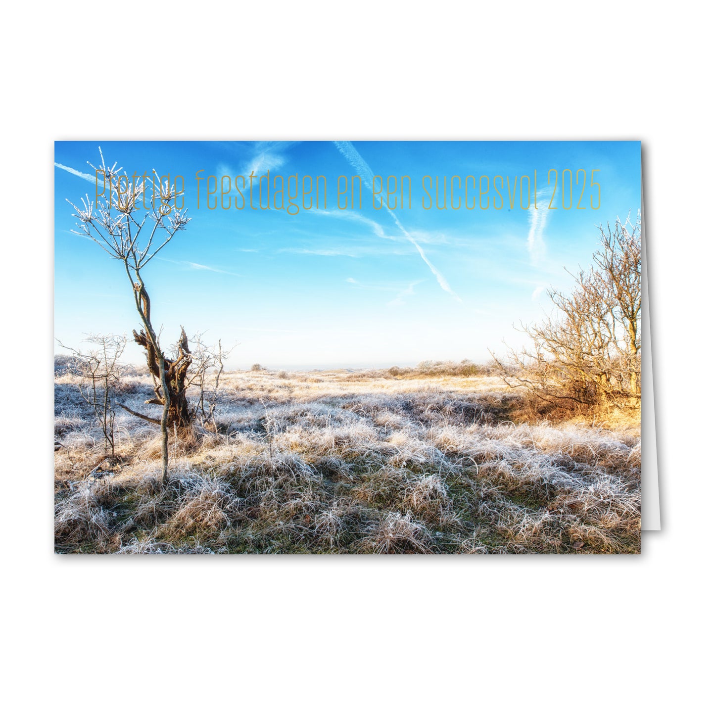 Kerstkaart Sneeuwlandschap
