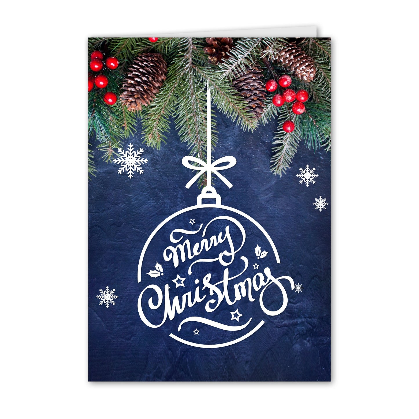 Kerstkaart Decoraties Rustiek