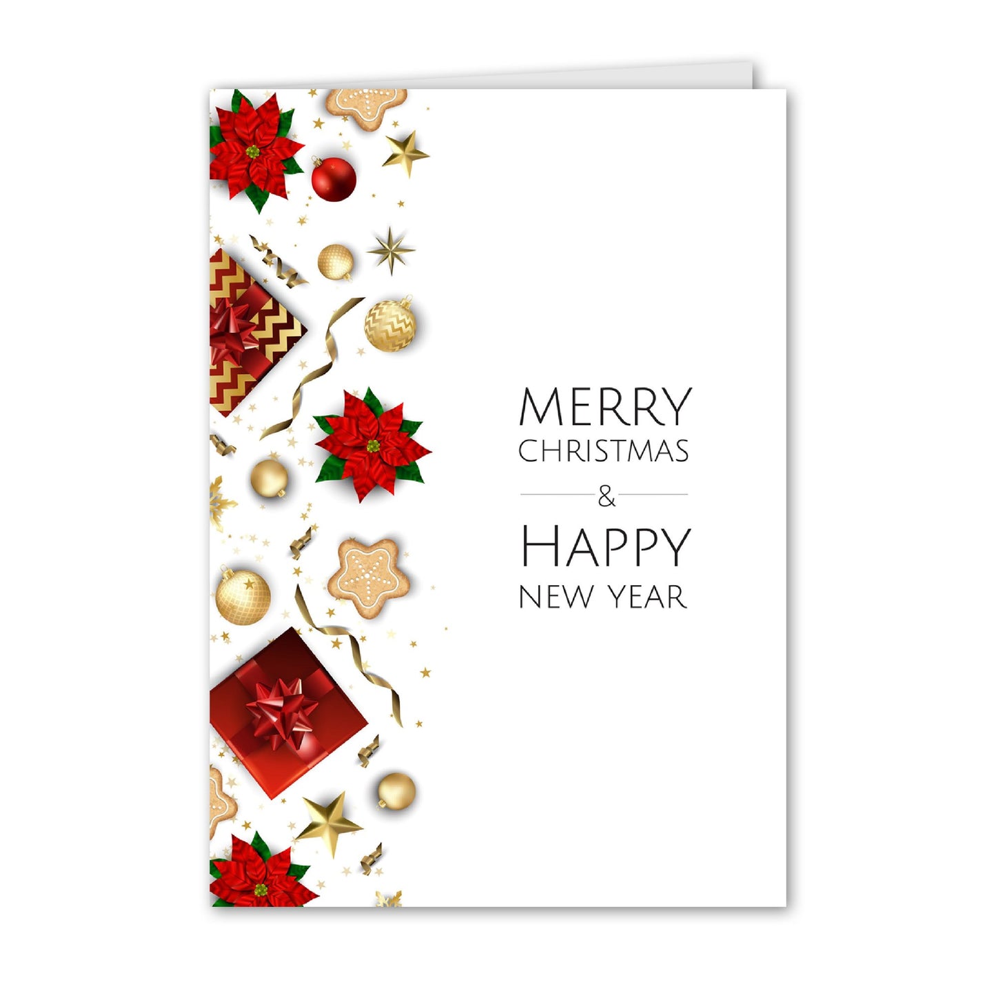 Kerstkaart Decoraties Feestelijk