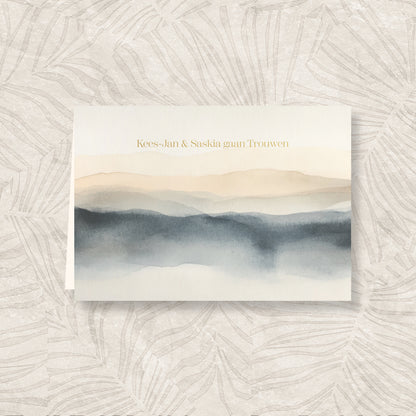 Trouwkaart Dreamy Horizons - Grijs