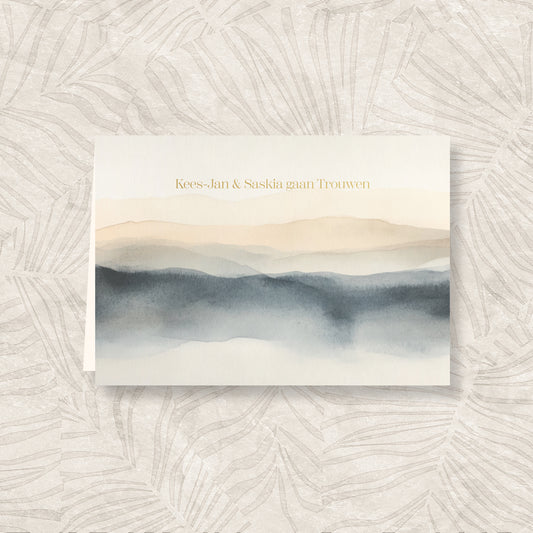 Trouwkaart Dreamy Horizons - Grijs