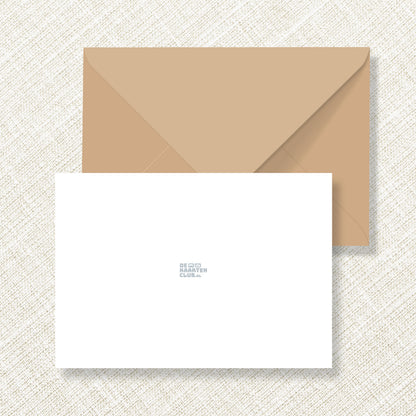 Trouwkaart Painted Elegance - Beige