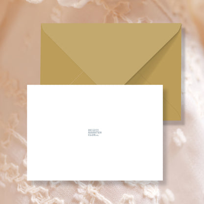 Trouwkaart Painted Elegance - Gold