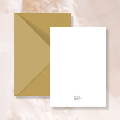 Trouwkaart Save the Date Blauw Goud