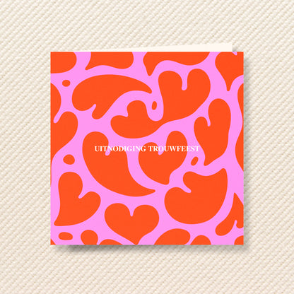 Trouwkaart Sweet - Hearts